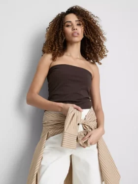 Top bandeau con alto contenido de algodón