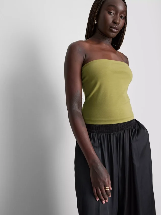 Top bandeau con alto contenido de algodón