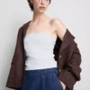 Top bandeau con alto contenido de algodón