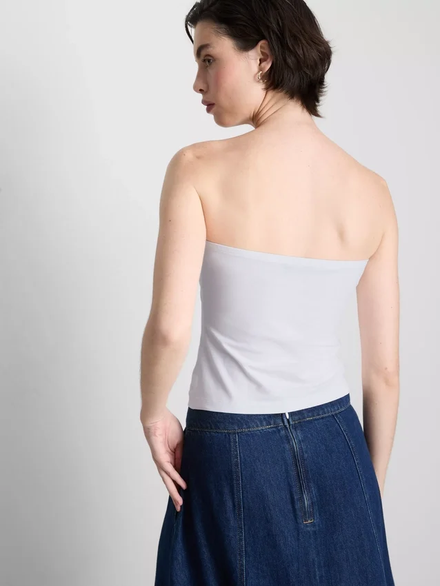 Top bandeau con alto contenido de algodón