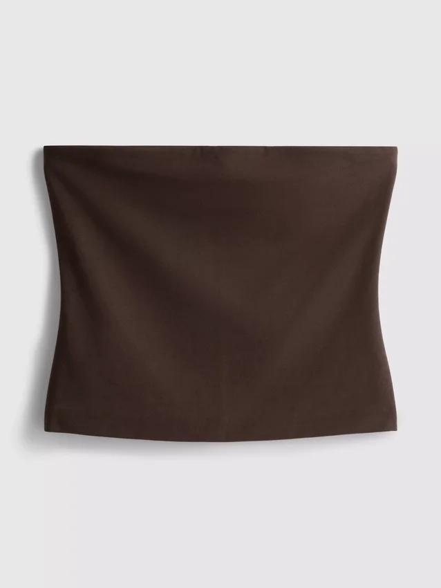 Top bandeau con alto contenido de algodón