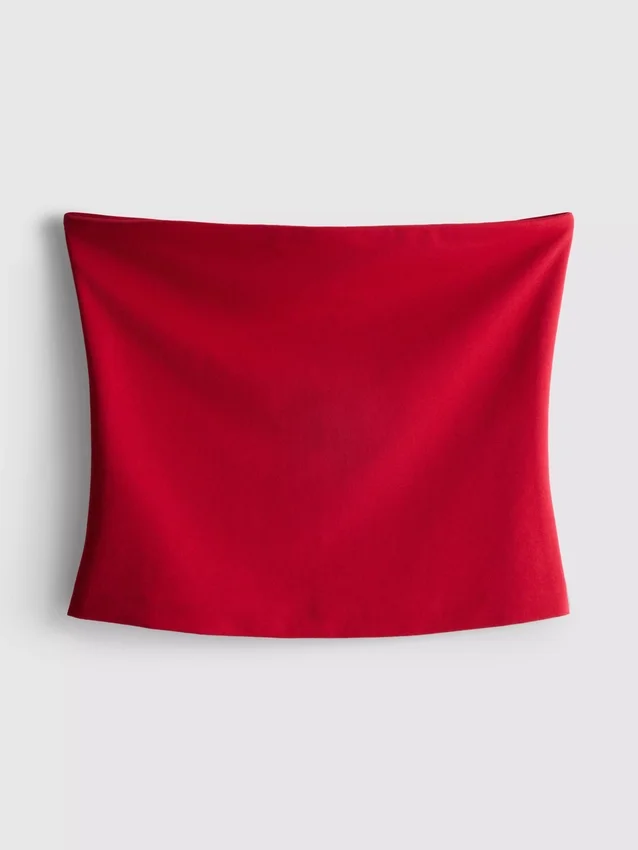 Top bandeau con alto contenido de algodón