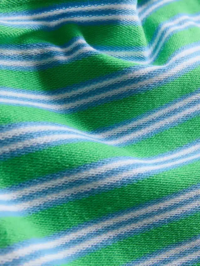 Top bandeau corto a rayas con alto contenido de algodón