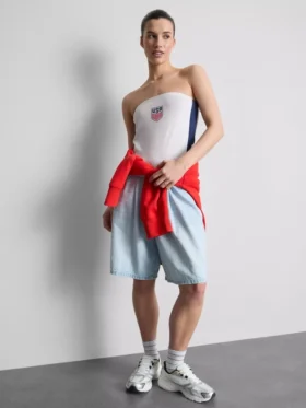 Top bandeau de fútbol de EE. UU. con alto contenido de algodón