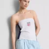 Top bandeau de fútbol de EE. UU. con alto contenido de algodón