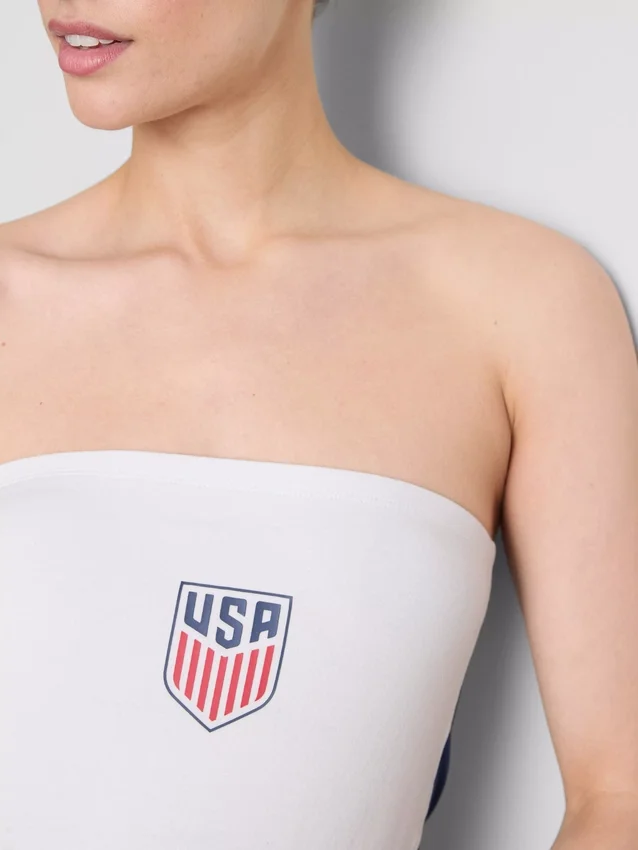 Top bandeau de fútbol de EE. UU. con alto contenido de algodón