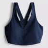 Top corto deportivo de cuello en V estilo racer