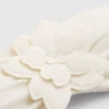 Top de bikini bandeau con flores en 3D