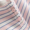 Top de pijama a rayas con canalé