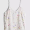 Top de pijama tipo camisola con estampado floral