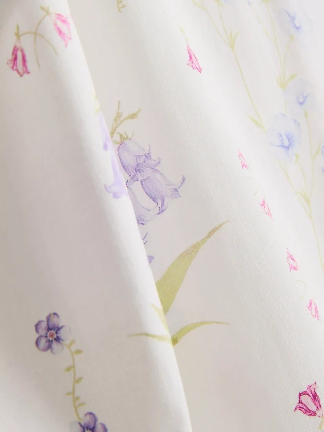 Top de pijama tipo camisola con estampado floral