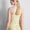 Top de pijama tipo camisola con estampado floral y tejido acanalado