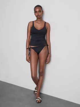 Top de tankini estampado