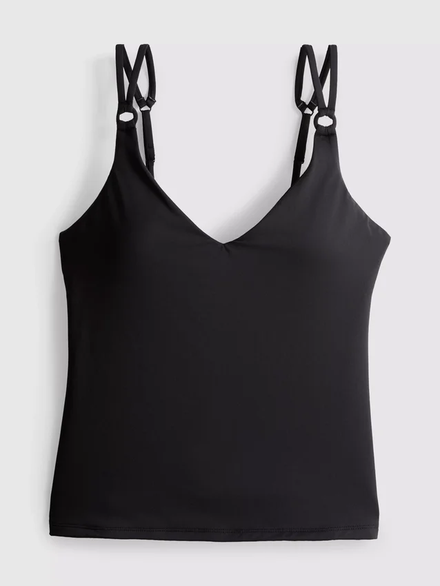 Top de tankini estampado