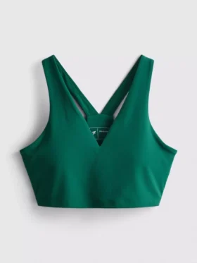 Top deportivo corto con cuello en V