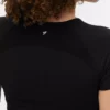 Top deportivo sin costuras de manga corta