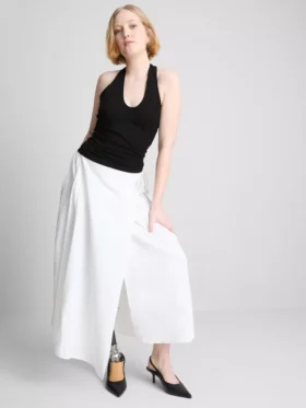 Top halter de alto contenido de algodón