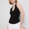 Top halter de alto contenido de algodón