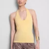 Top halter de alto contenido de algodón