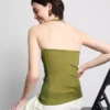 Top halter de alto contenido de algodón