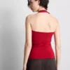Top halter de alto contenido de algodón