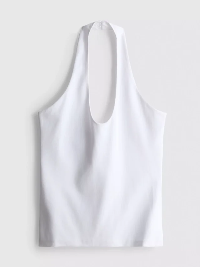 Top halter de alto contenido de algodón