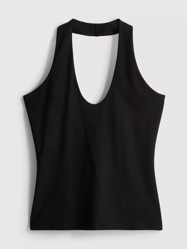 Top halter de alto contenido de algodón
