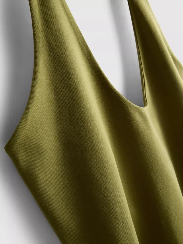 Top halter de alto contenido de algodón