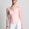 Top tipo babydoll con cuello en V