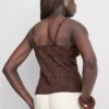 Top tipo babydoll con cuello en V