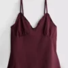 Top tipo babydoll con cuello en V
