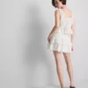 Top tipo camisola corto de algodón con calados