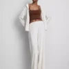 Top tipo camisola corto sin costuras