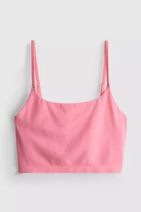 Top tipo camisola corto sin costuras