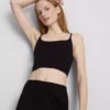 Top tipo camisola corto sin costuras