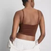 Top tipo camisola corto sin costuras
