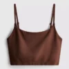 Top tipo camisola corto sin costuras
