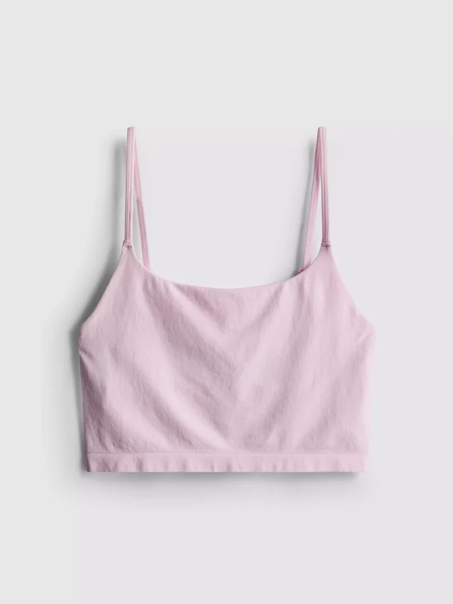 Top tipo camisola corto sin costuras