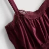 Top tipo camisola de algodón con dobladillo en forma de pañuelo