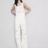 Top tipo camisola de croché con alto contenido de algodón
