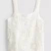 Top tipo camisola de croché con alto contenido de algodón