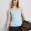 Top tipo camisola elástico con alto contenido de algodón