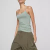 Top tipo camisola elástico con alto contenido de algodón