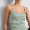 Top tipo camisola elástico con alto contenido de algodón