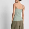 Top tipo camisola elástico con alto contenido de algodón