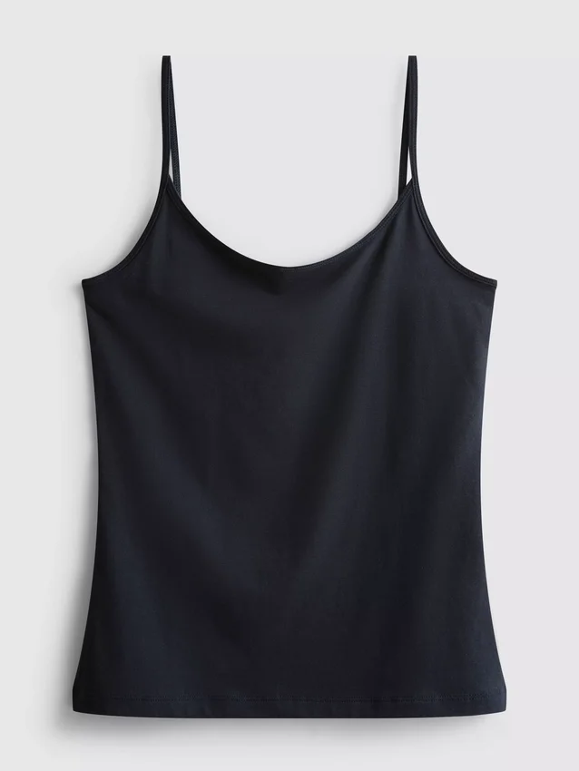 Top tipo camisola elástico con alto contenido de algodón