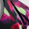 Traje de baño estampado con aberturas