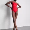 Traje de baño moldeado con detalle drapeado