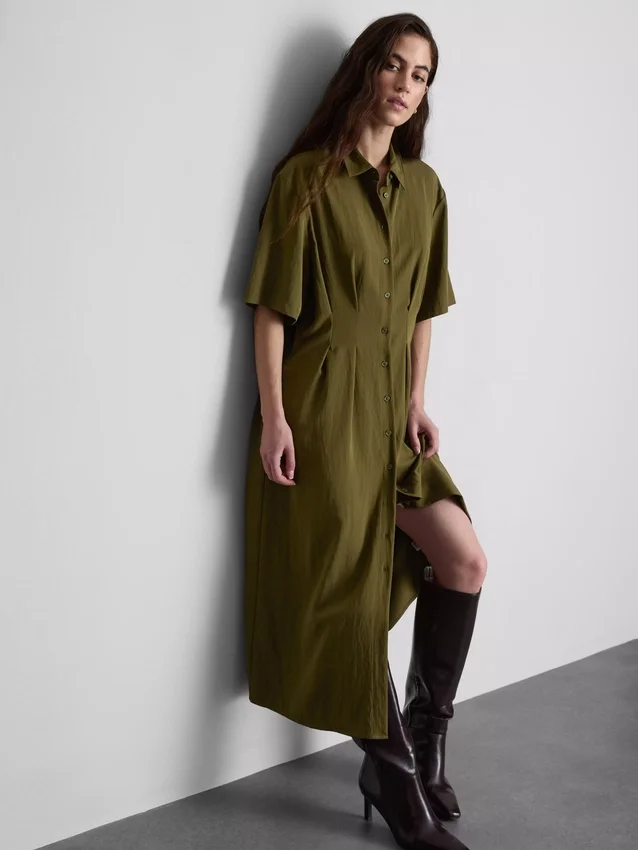 Vestido de camisa midi