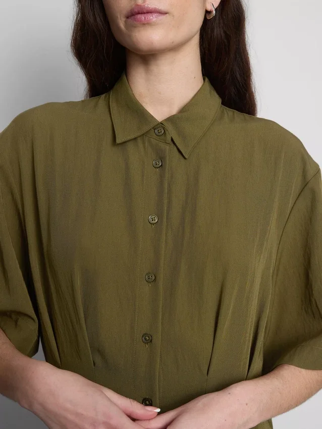 Vestido de camisa midi